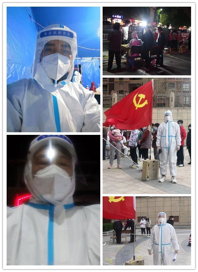 泰昌公司志愿者協(xié)助進行核酸檢測